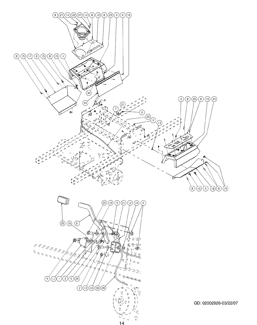 Brake Assembly Diagram and Parts List for M60-CT 53AL8CTX750-28-HP-3Cylinder-OHV Cub Cadet Lawn Tractor